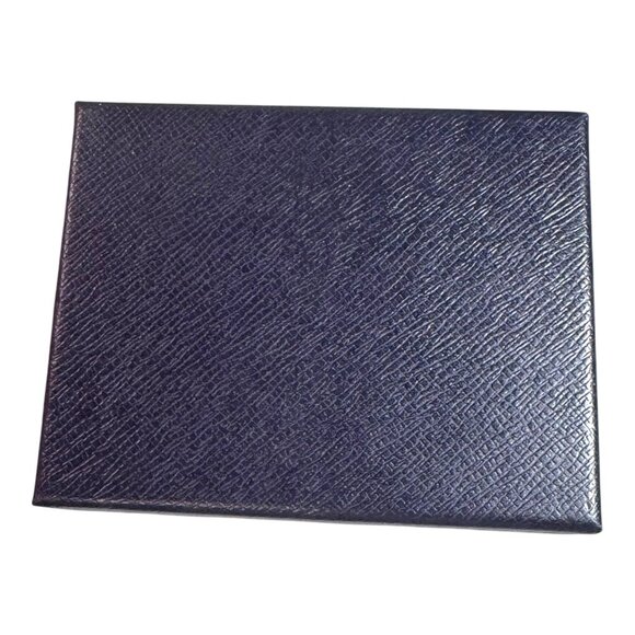 Prada Saffiano Leather Blue Gift Box EMPTY 5.5x4.5 Wallet Jewelry Authentic - Picture 10 of 10